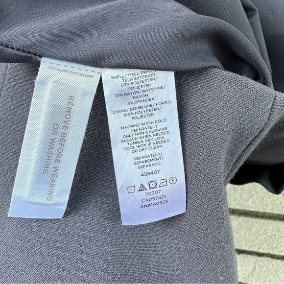 LOFT Dove Grey Ruffle Stretch Lined Pencil Skirt - Picture 11 of 12